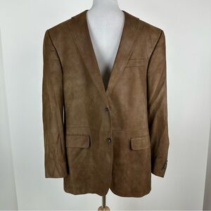 Cremieux Brown Faux Suede Blazer Size 42 Regular